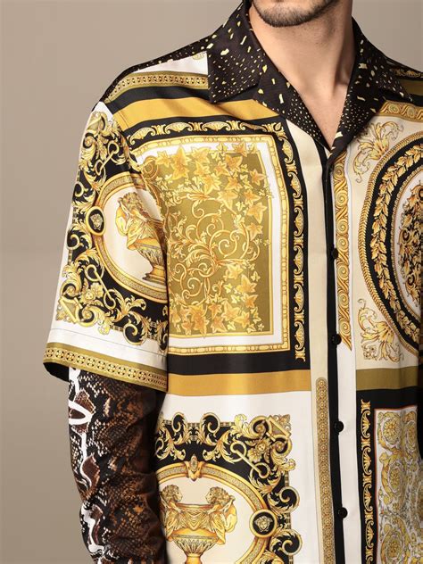 versace 1st copy shirts|versace button up shirt.